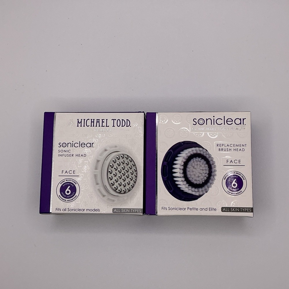 Brand New Micheal Todd Beauty Soniclear Replacement Infuser Head &‎ Brush Head